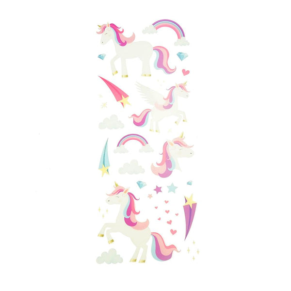 Unicorn Clear Photo Safe Stickers, 33-Piece