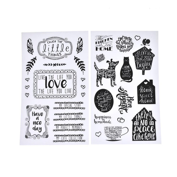 Heart & Arrow Clear Border Stickers, 49-Piece