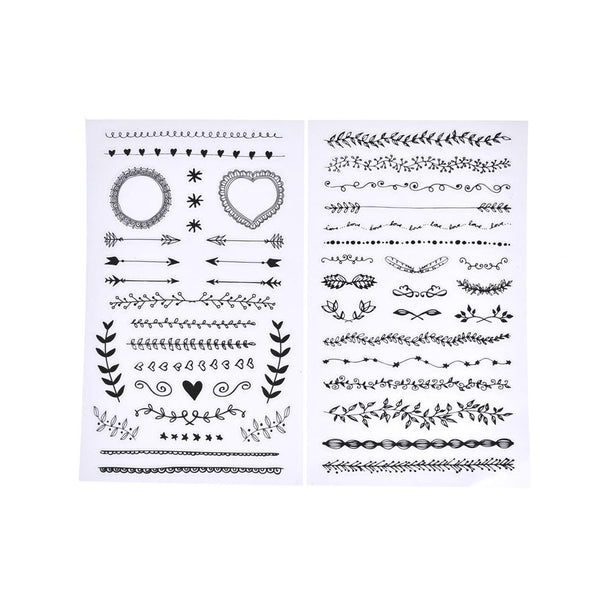 The Little Things Clear Border Stickers, 33-Piece
