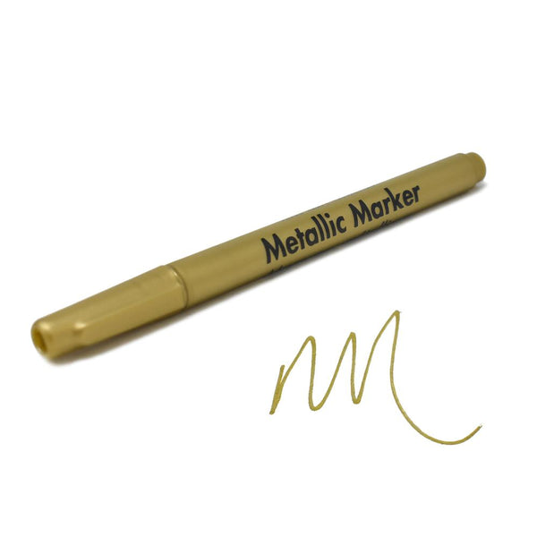 Metallic Marker 0.7mm Extra Fine Point, 5-1/2-Inch, Gold