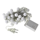Christmas String Fairy Light Bulbs, 50 LED, 16 Feet, White