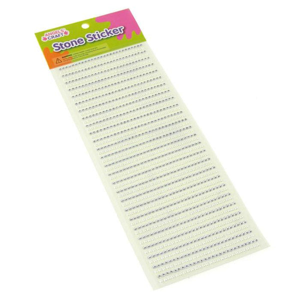 Self Adhesive Alternating Rhinestone & Pearl, 52-count, 3mm