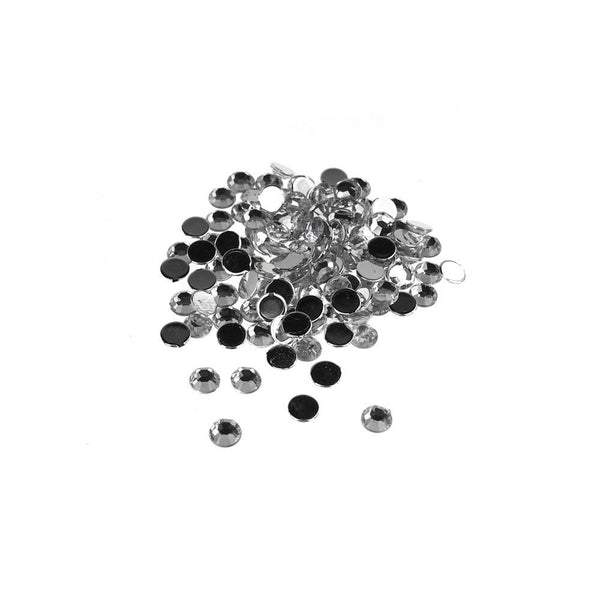 Circle-Shaped Acrylic Rhinestone Diamonds, 5mm