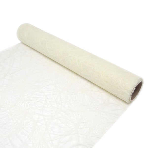 Soft Pliable Fiberweb Sisal Mesh Wrap, 12-Inch, 5-Yard, Ivory