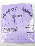 Plastic Table Skirt Adhesive Pleated, 29-Inch x 14-feet