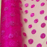 Glitter Dots Organza Roll, 19-Inch, 5 Yards