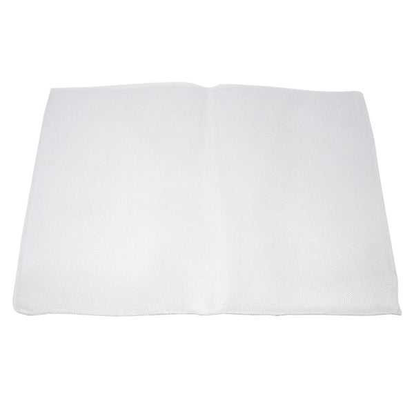 Faux Jute Rectangular Table Placemats, White, 19-Inch, 10-Count