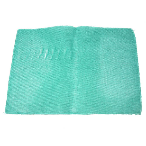 Faux Jute Rectangular Table Placemats, Robin's Egg Blue, 19-Inch, 10-Count