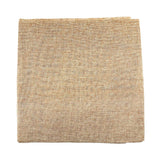 Faux Jute Square Table Topper with Picot Lace Edge, 56-Inch