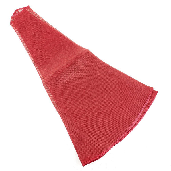 Faux Jute Sewn Edge Christmas Tree Skirt, Red, 54-Inch