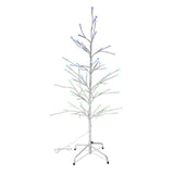 Multi Function RGB LED Twig Gumball Christmas Tree, White, 54-Inch