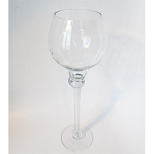 Goblet Glass Candle Holder Table Centerpiece, 16-Inch, 12-Count