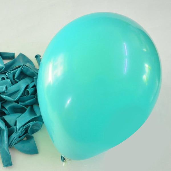 Latex Balloons Party Supplies, 12-Inch, 12-Piece, Turquoise