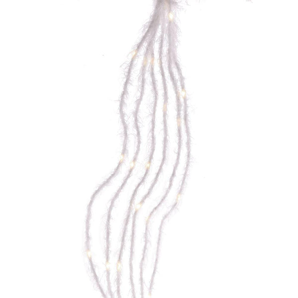 Furry Bendable Multi Strand White Lights, 7-Feet