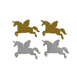 Unicorn Glitter Wood Favors, 2-1/4-Inch