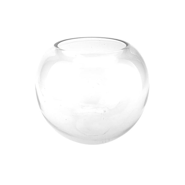 Round Bubble Glass Vase, 7-Inch [Closeout]