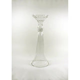 Clear Reversible Trumpet Glass Floral Vase Centerpiece