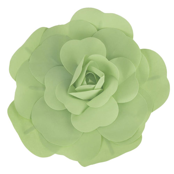 Rose Foam Wall Flower, Mint, 19-Inch