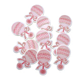 Wooden Rattle Baby Shower Favor Stickers, 1-3/4-Inch, 10-Count