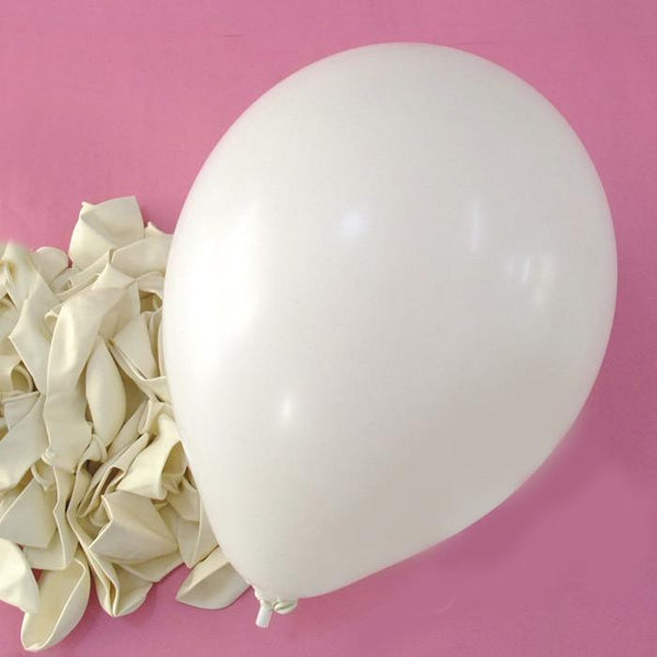 Latex Balloons Party Supplies, 12-Inch, 12-Piece, White