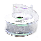 Jelly Plastic Iridescent Edge Neon Wired Ribbon, 1-1/2-Inch, 10-Yard