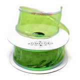 Jelly Plastic Iridescent Edge Neon Wired Ribbon, 1-1/2-Inch, 10-Yard