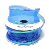 Jelly Plastic Iridescent Edge Neon Wired Ribbon, 1-1/2-Inch, 10-Yard
