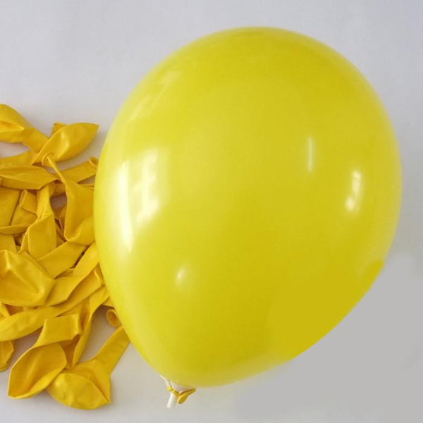 Latex Balloons Party Supplies, 12-Inch, 12-Piece, Yellow