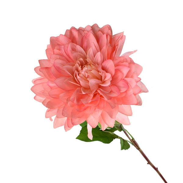 Artificial Dinner Plate Dahlia Spray, 27-1/2-Inch, Coral