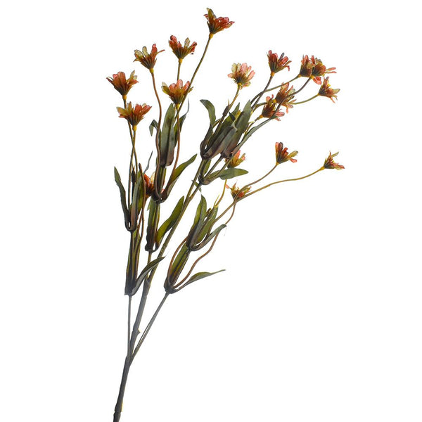 Artificial Wild Daisy Spray, Rust, 29-Inch