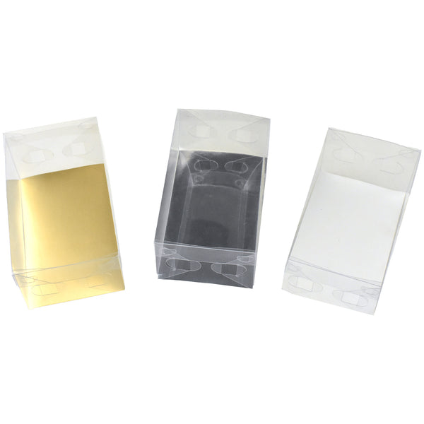 PVC Corsage Box, 4-1/2-Inch x 9-Inch x 3-1/2-Inch, 12-Count