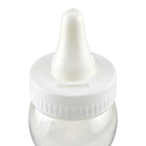 Plastic Baby Milk Bottle Coin Bank, 10-Inch - White