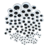 Craft Googly Eyes, Assorted Sizes, 112-Piece