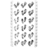 Baby Footprint Rhinestone Stickers, 7/8-Inch, 20-Count