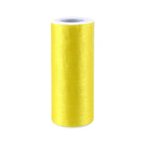 Sheer Organza Solid Color Tulle Roll, 6-Inch, 25-Yard