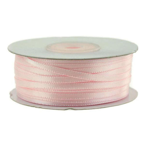 Double Faced Satin Ribbon, Blush, 1/8-inch, 100-yard