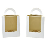 Cupcake Box with Window and Handle, 4-1/2-Inch, 12-Count