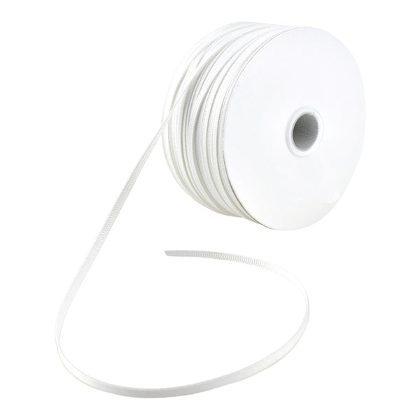 Solid Grosgrain Ribbon, 1/8-Inch, 50-Yard - White