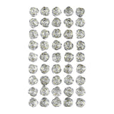 Rose Shaped Rhinestone Stickers, 9/16-Inch, 45-Count