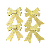 Metallic Embossed Christmas Bows