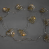Wire Weave Heart Lights Garland, 2-Inch, 5-Feet