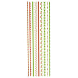 Christmas Border Strip Stickers, 11-1/2-Inch, 9-Piece