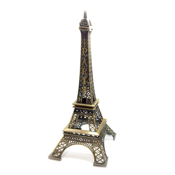 Metal Eiffel Tower Stand Paris France, 15-nch, Copper