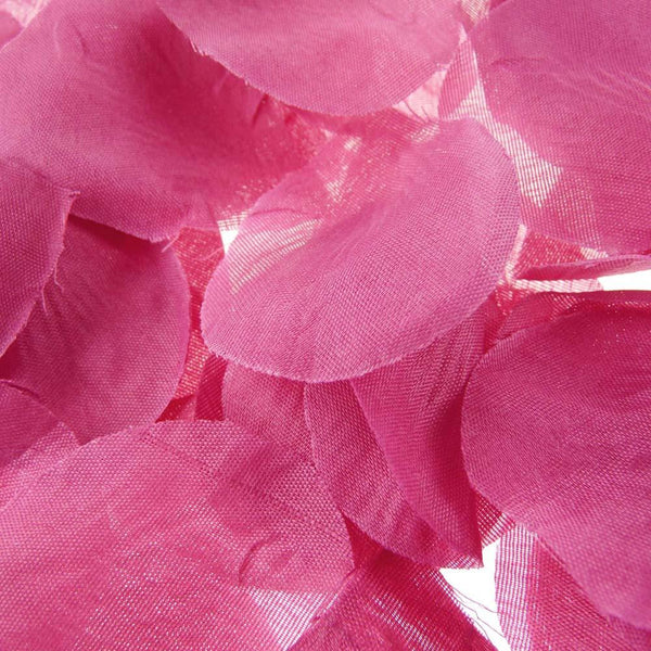 Solid Faux Rose Petals Table Confetti, 400-Piece, Hot Pink