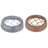 Metal Submarine Sectionalize Mason Jar Lid, 3-1/2-inch