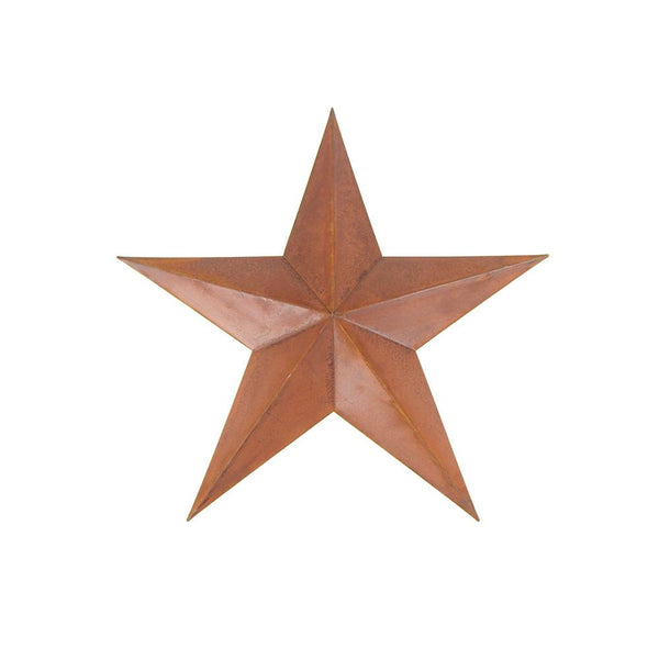 Metal Hanging Rusty Star Christmas Decor, 12-Inch