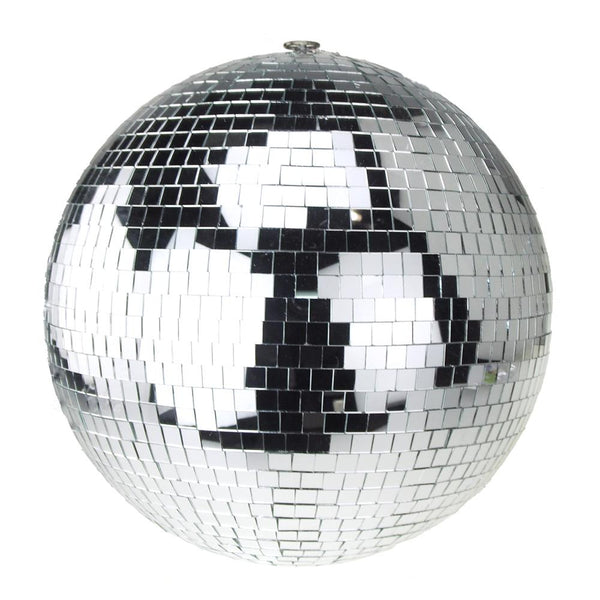 Hanging Mirror Disco Ball, Silver, 16-Inch