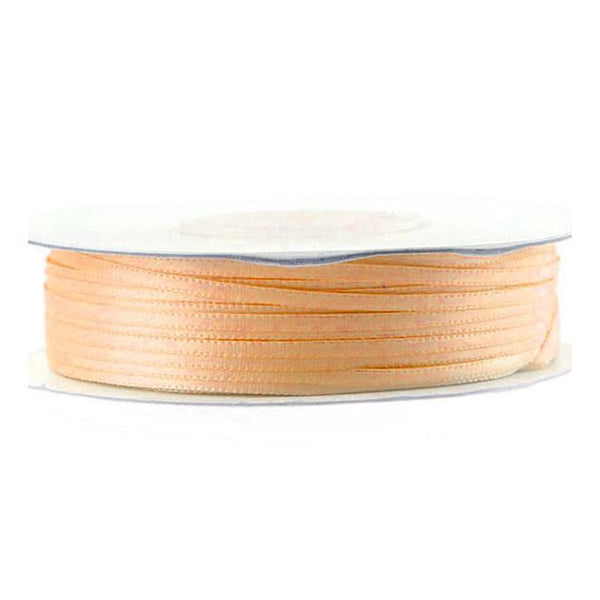 Double Faced Satin Ribbon, 1/16-inch, 100-yard, Light Peach