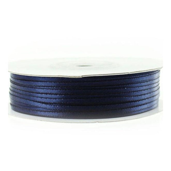 Double Faced Satin Ribbon, 1/16-inch, 100-yard, Navy Blue