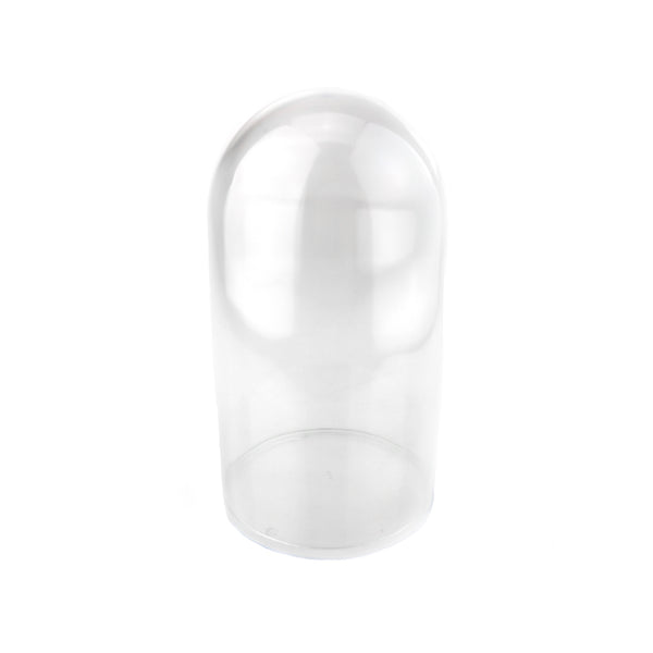 Plastic Dome Display Case w/ Clear Base, 6-inch, Medium